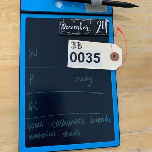 The Reset R Label Sweater Womens M Medium Ruby Ribbed Wool Cashmere Oversized - Picture 13 of 14